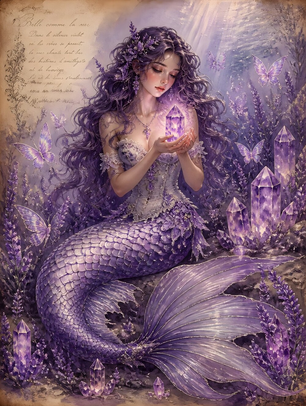 Beautiful Mermaid Print